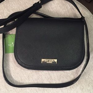 NEW Kate Spade black Carsen Laurel way crossbody
